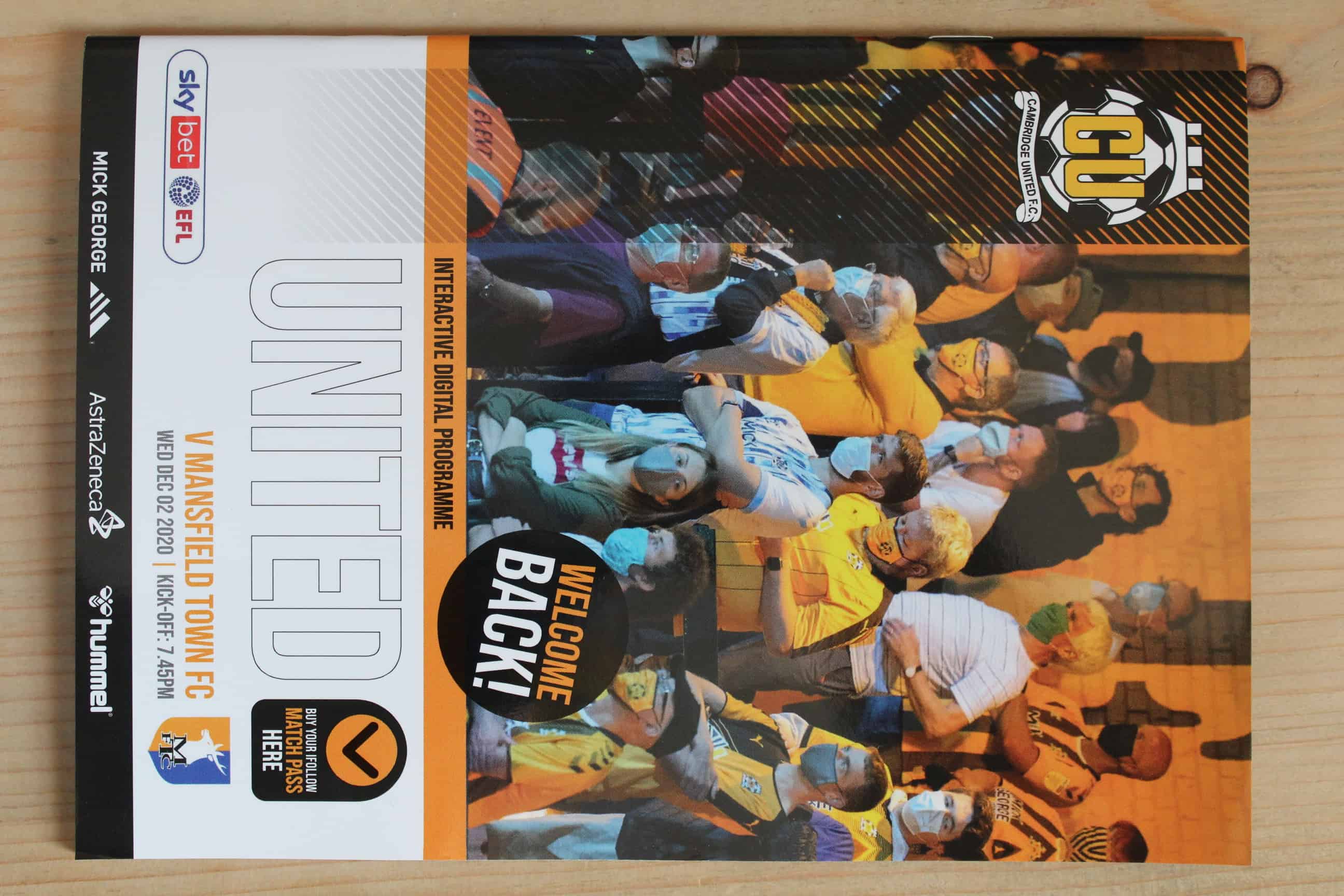 Cambridge United FC v Mansfield Town FC